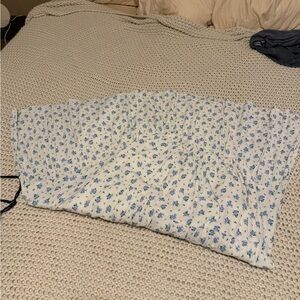 Aerie Blue/White Floral Maxi Skirt